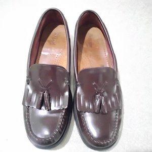 Men Wejuns Bass Brown Tassel Slip-on Leather Loafers Shelf/Rack Pull W.O.B. 10M